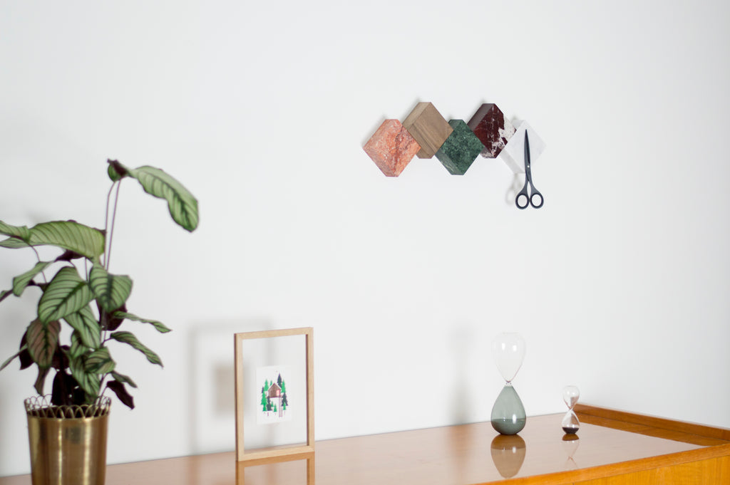 marble wood magnetic keychain interior design home decoration